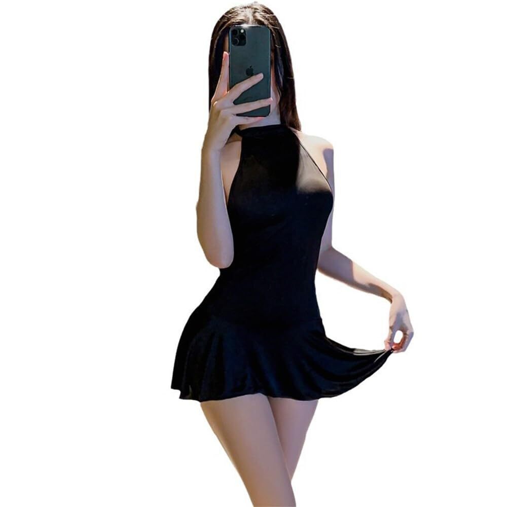 7391 sexy suspender ice silk dress cosplay Halloween Japanese anime